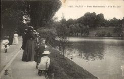 Paris CPA the Montsouris park Seen of the lake