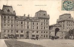 Paris CPA Caserne de la cite