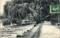 CPA Vincennes the lake Daumesnil walk around the lake