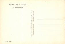 Paris - 1 - La Sainte Chapelle - CPA 