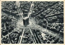 Paris - 8 - Arc de Triomphe and Places Etoile - CPA