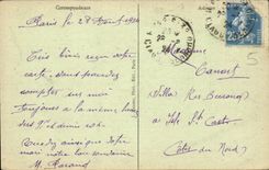 Paris - 1 - Panorama pris du ouvre vers Montmartre - Sacre Coeur CPA 