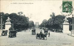 Paris - 8 - Avenue of Champs Elysees CPA