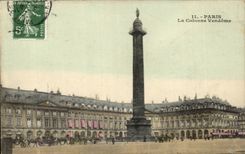 Paris - 1 - La Colonne Vendome CPA 