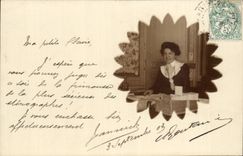 Fantasy - Woman - Woman in flowered frame - Claire - CPA