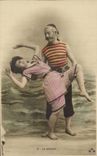 Fantaisie - Couple - Marin - dancing with sailor CPA 
