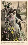 Fantaisie - Couple - Beautiful Couple - CPA 