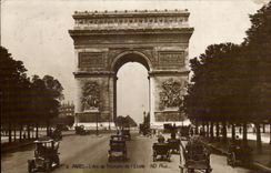 Paris - 8 - Arc de Triomphe - automobile - the CPA - has ir ¹