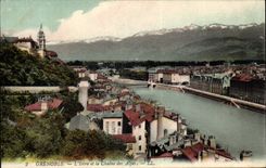 Grenoble - I' Isere and the Alpine range - CPA - has ir ¹