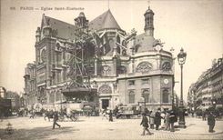Paris - 1 - Eglise Saint Eustache - CPA 