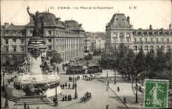 Paris - 11 - Place of the Republic - CPA