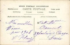 Fantasy - a Large Kiss - Baby - Baby - 1908 CPA