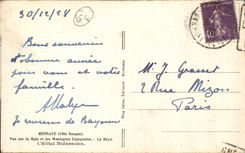 Hendaye - Sight on the Spanish Bay and Mountains - Haya - CPA