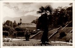 Bagneres de Bigorre - Entrance of Tennis and the Terraces - CPA