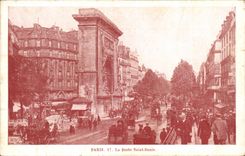 Paris CPA Gate Saint Denis