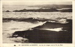 Bagnerres de Bigorre CPA sea of clouds seen of the peak of the South