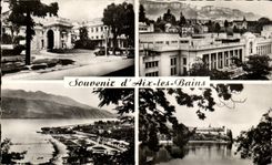 MODERN CARD Souvenir of Aix les Bains