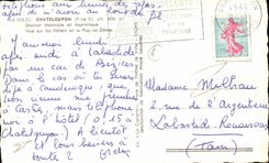 MODERNE KARTE Chatelguyon thermischer Badekurort und Tourist