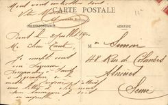 CPA Wood of Vincennes Lake and cascades of the tiny ones