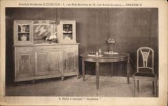 CPA Dining room Furnishs Modern Djoukitch Rue Sidi Brahim and street holy Jacques Grenoble Hop