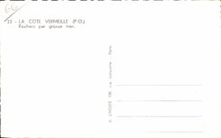 MODERN CARD the Vermilion dimension Rocks by heavy sea