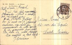 Paris CPA While strolling in the Pantheon