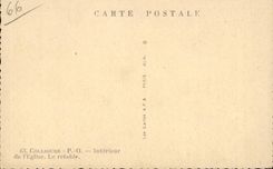 CPA Interior Collioure of the church the retable