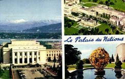 Switzerland MODERN CARD Geneva the palate of the Nations