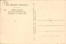 CPA Les iles d'Hyeres Porquerolles la grande plage