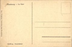 CPA Strasbourg Train station