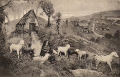 CPA Bernadette Soubirous keeping the sheep at the village of Bartres