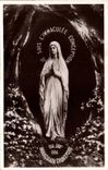 CPA Lourdes the virgin of the cave