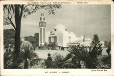 CPA Algerie minaret Exposition coloniale internationale Paris 1931