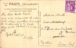 Paris CPA la sainte Chapelle 