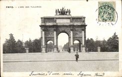 Paris CPA Arc des Tuileries
