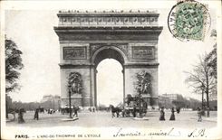 Paris CPA Arc de Triomphe of star