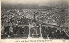 Paris CPA Vue de Passy prise du sommet de la Tour Eiffel 