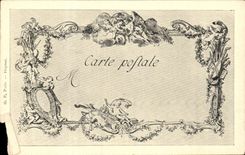 CPA Fantaisie Les chefs d'oeuvre de l'art Vanloo Dessard Nain dwarf