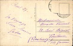 CPA Fantasy Woman and sheep Ewe