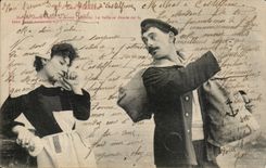 CPA Fantasy Woman promise in marriage Them the sailor (marine love coils)