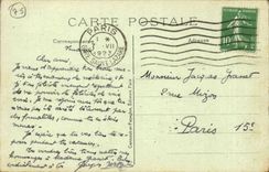 Paris CPA Panorama sur la Seine vers Notre Dame et le palais de justice