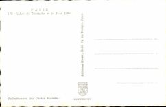 Paris MODERN CARD Arc de Triomphe and the Eiffel Tower