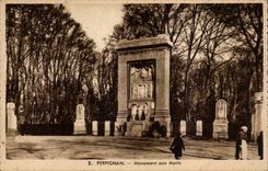 Perpignan CPA Monument aux morts