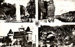 Low Vivarais MODERN CARD Ruoms the procession Valleys les Bains