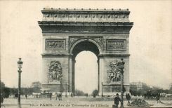 Paris CPA Arc de Triomphe of star
