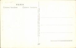 Paris MODERN CARD Vendome Column