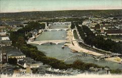 Paris CPA the Seine taken of Trocadero