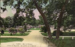 Paris CPA Bois de Boulogne Chateau de Bagatelle Les jardins et la roseraie