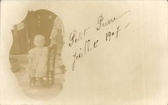 CPA Fantasy Real photo Small Pierre July 1907 Quay of the Paris Tawing