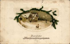 CPA Phantasie-Weihnachtsweihnachten